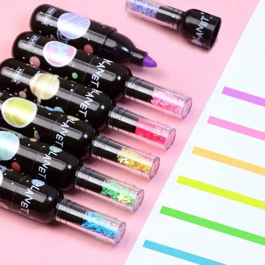 Planet Highlighters - Set of 6 - Memories InsiteBOTTLE HIGHLIGHTERS